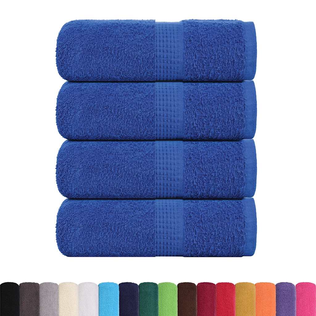 Gants de toilette FROGN 4 pces Bleu 30x30 cm 360 g/m²