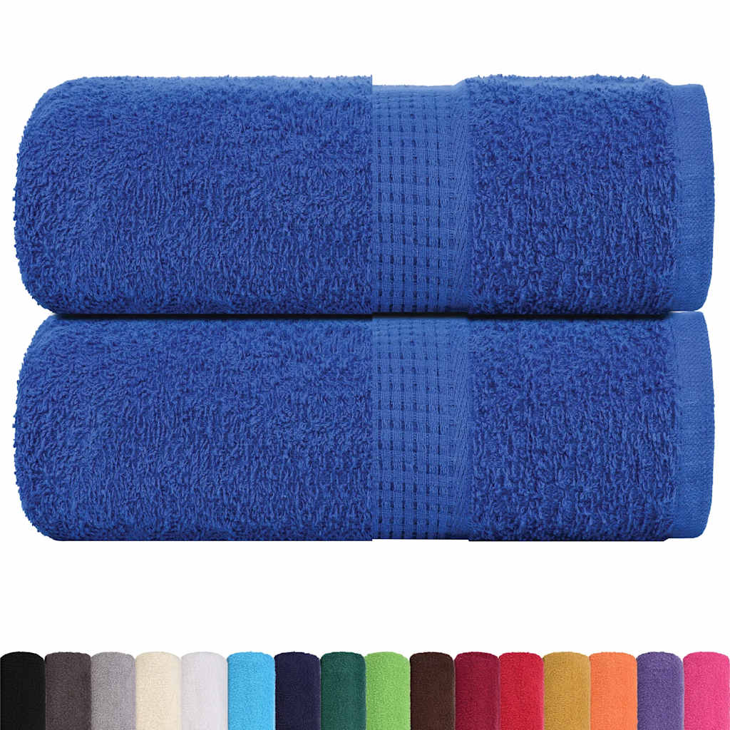 Serviettes d'invité FROGN 2 p. Bleu 30x50 cm 360 g/m²