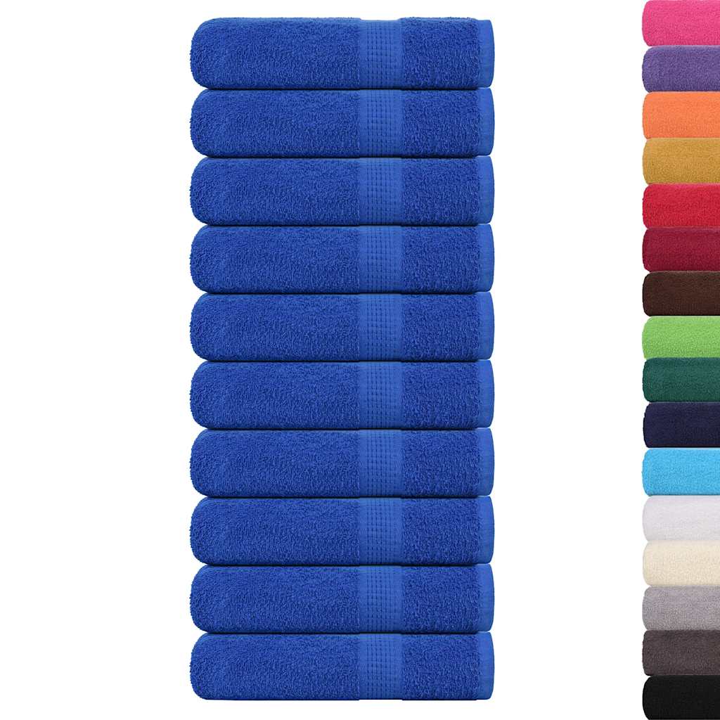 Serviettes de douche FROGN 10 pièces Bleu 70x140 cm 360 g/m²