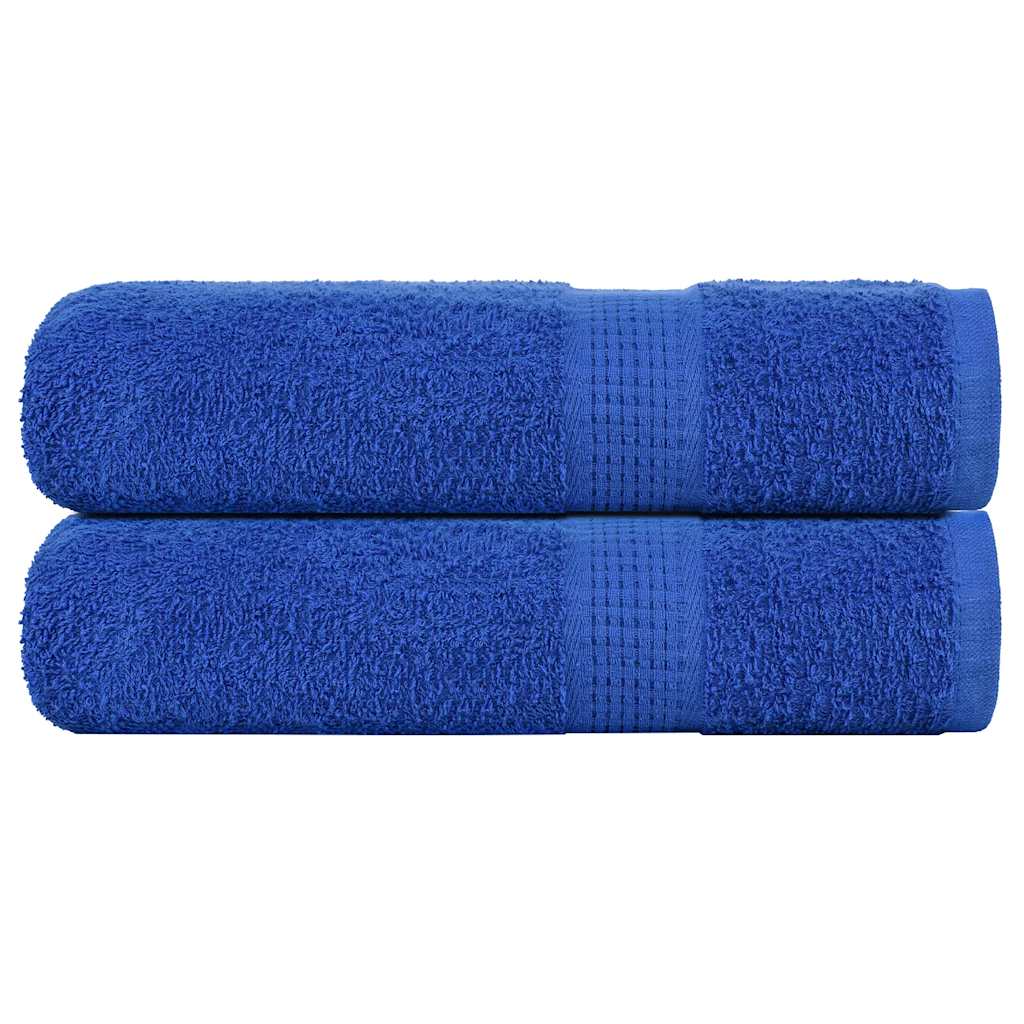 Serviettes de bain FROGN 2 pces Bleu 100x150 cm 360 g/m²