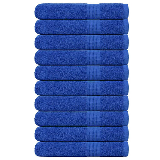Serviettes de sauna FROGN 10 p. Bleu 80x200 cm 360 g/m²