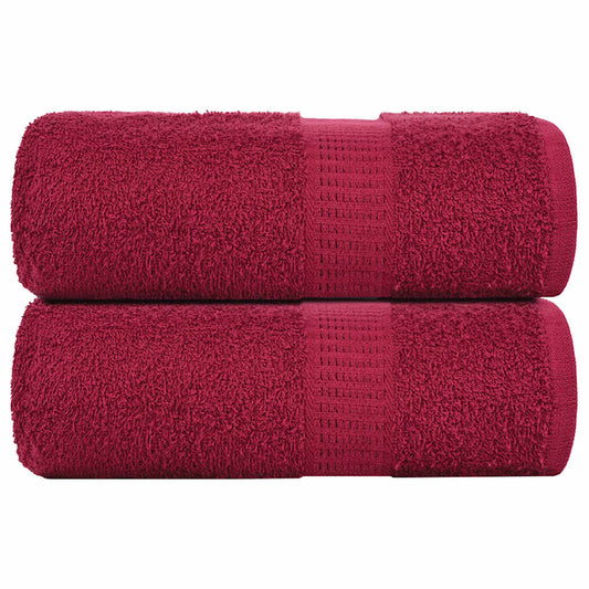 Waschtücher FROGN 2 Stk. Bordeaux 30x30 cm 360 g/m²