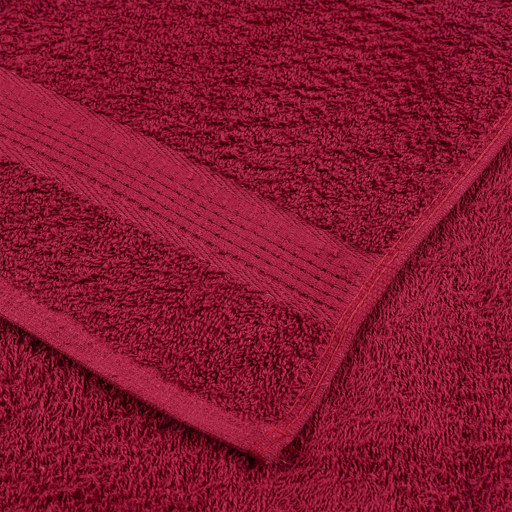 Gants de toilette FROGN lot de 2 Bordeaux 30x30 cm 360 g/m²