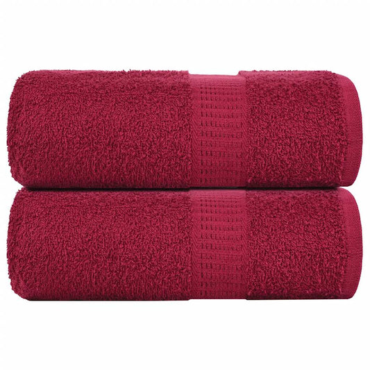 Gästetücher FROGN 2 Stk. Bordeaux 30x50 cm 360 g/m²