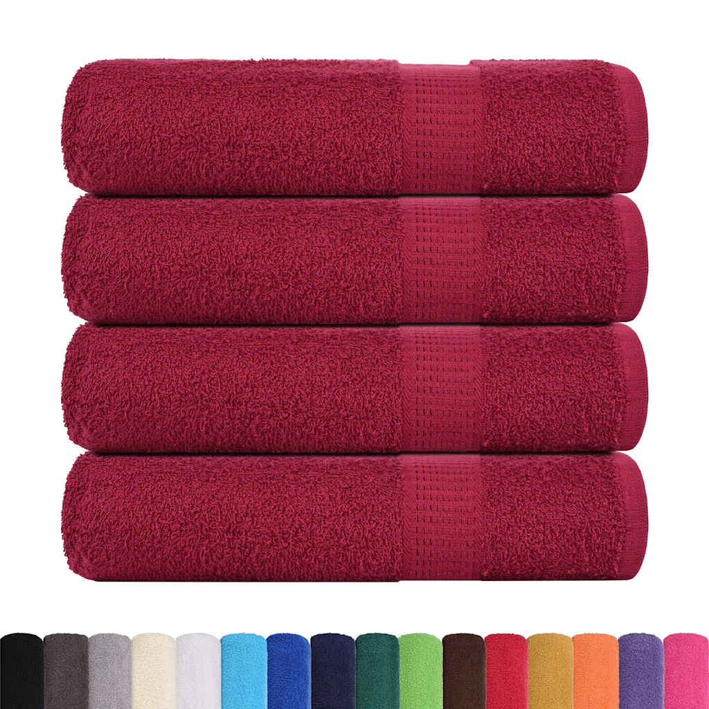 Handtücher FROGN 4 Stk. Bordeaux 50x100 cm 360 g/m²