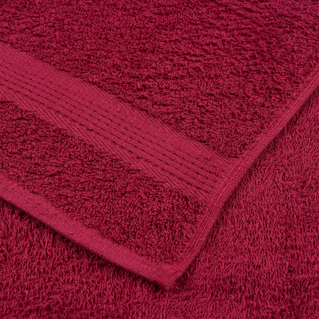 Serviettes de bain FROGN 2 pces Bordeaux 100x150 cm 360 g/m²