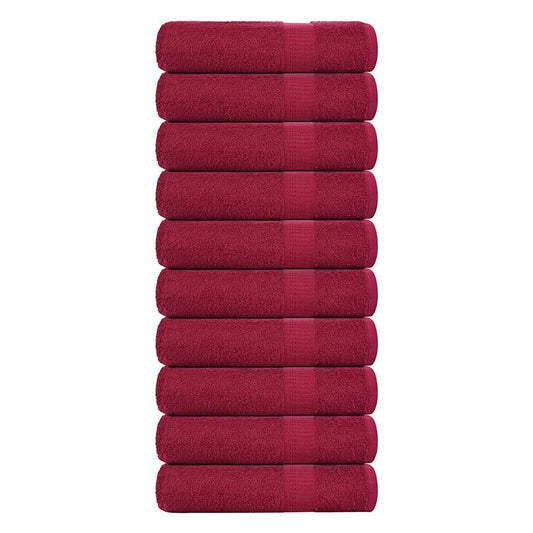 Badetücher FROGN 10 Stk. Bordeaux 100x150 cm 360 g/m²
