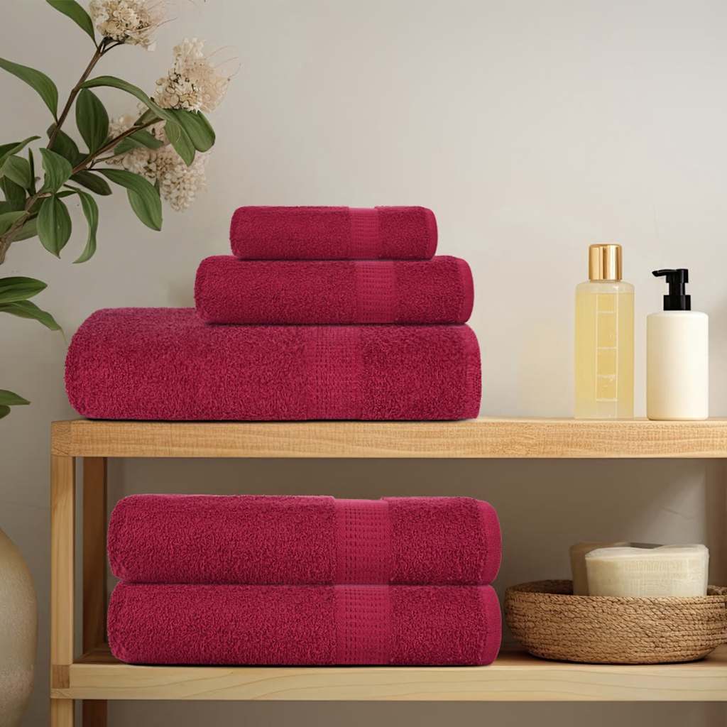 Badetücher FROGN 10 Stk. Bordeaux 100x150 cm 360 g/m²