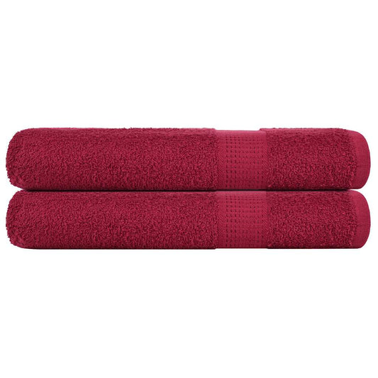 Handtücher FROGN 2 Stk. Bordeaux 100x200 cm 360 g/m²