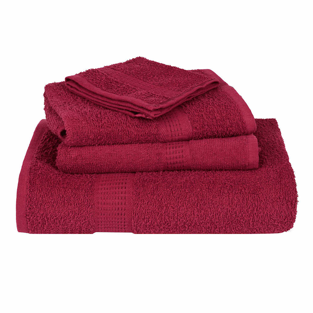 Serviettes FROGN 2 p. Bordeaux 100x200 cm 360 g/m²