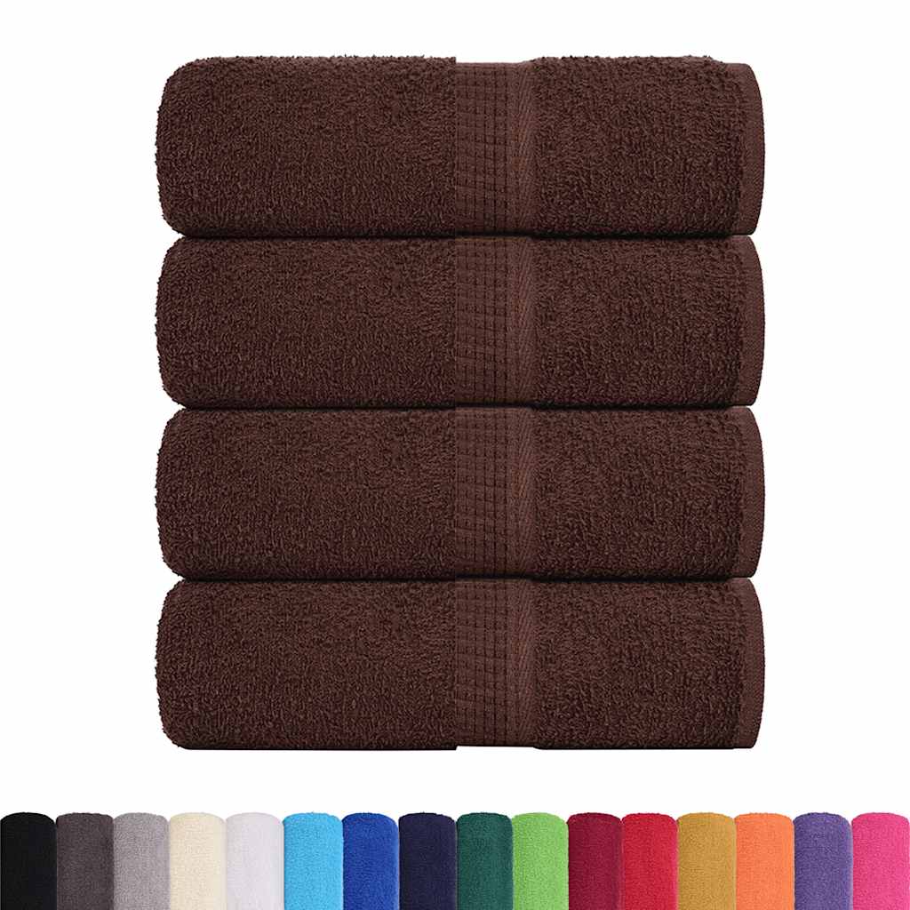 Gants de toilette FROGN, 4 pièces, marron, 30x30 cm, 360 g/m²