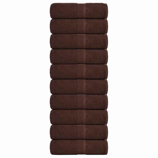 Waschtücher FROGN 10 Stk. Braun 30x30 cm 360 g/m²