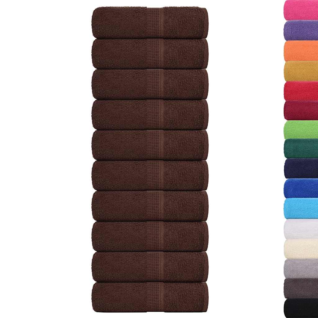 Waschtücher FROGN 10 Stk. Braun 30x30 cm 360 g/m²