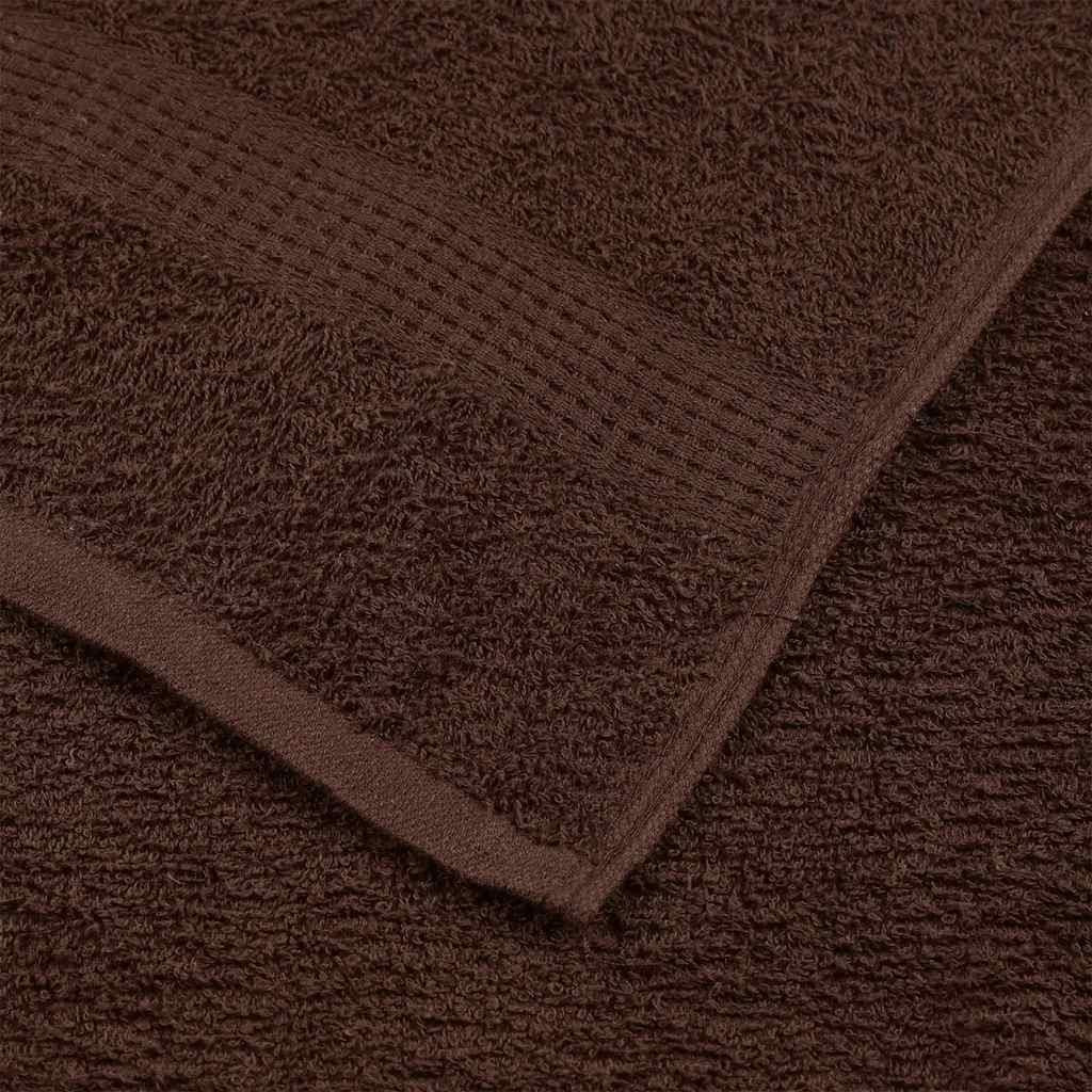 Handtücher FROGN 10 Stk. Braun 50x100 cm 360 g/m²