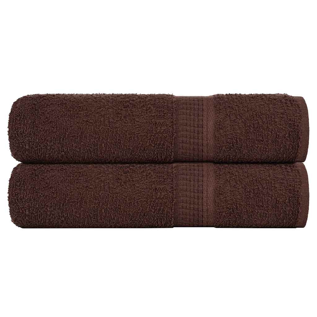 Serviettes de douche FROGN 2 pces Marron 70x140 cm 360 g/m²