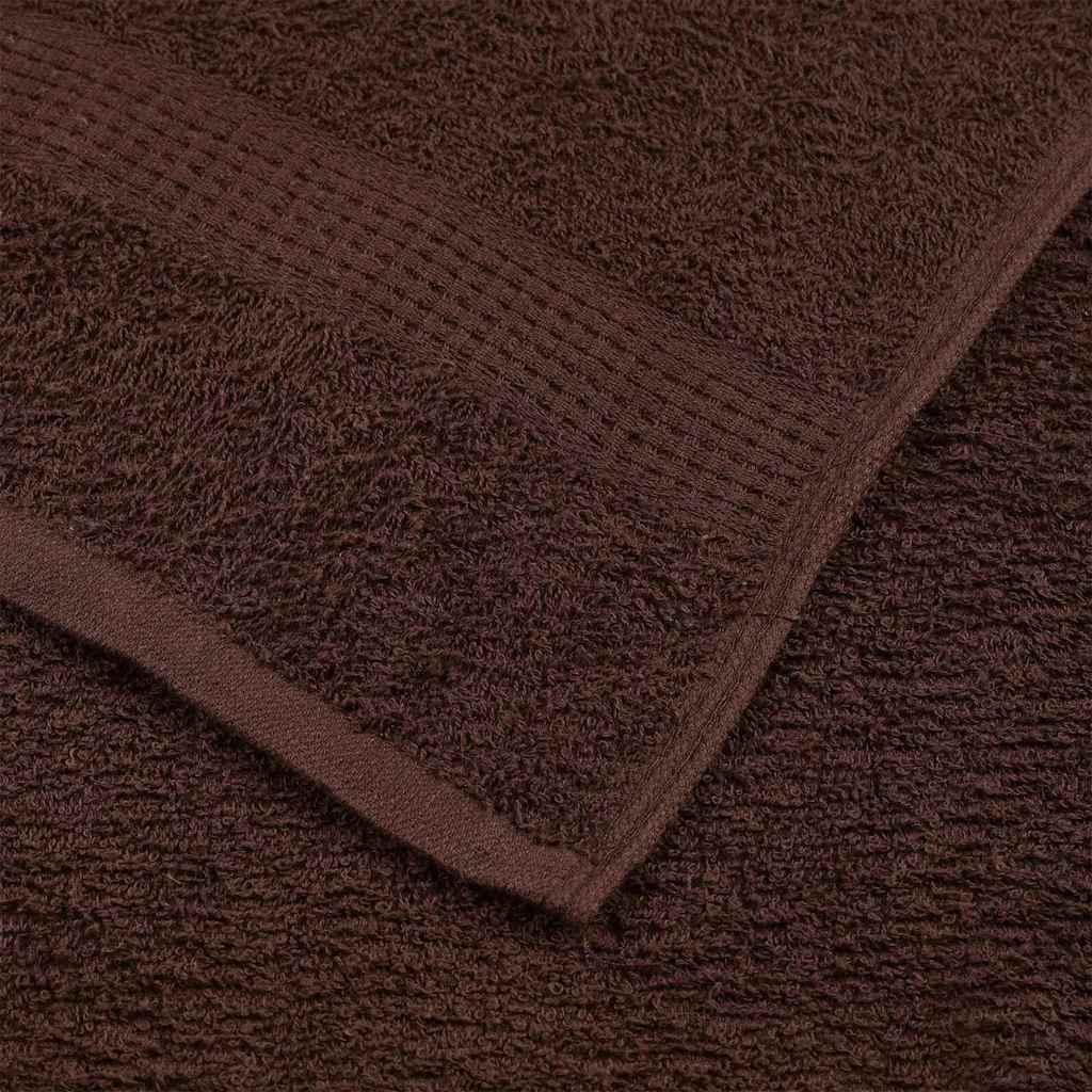 Draps de douche FROGN 10 pièces Marron 70x140 cm 360 g/m²