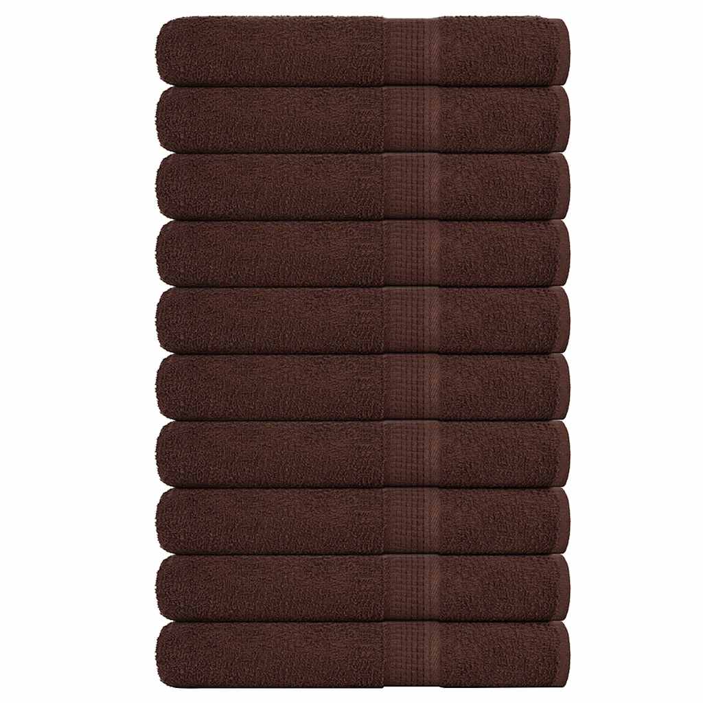 Saunatücher FROGN 10 Stk. Braun 80x200 cm 360 g/m²