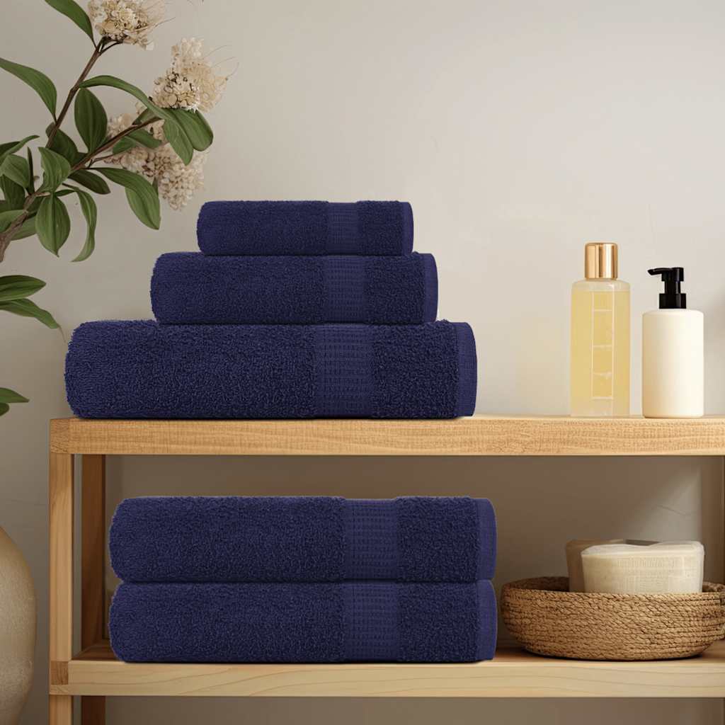 Waschtücher FROGN 4 Stk. Marineblau 30x30 cm 360 g/m²