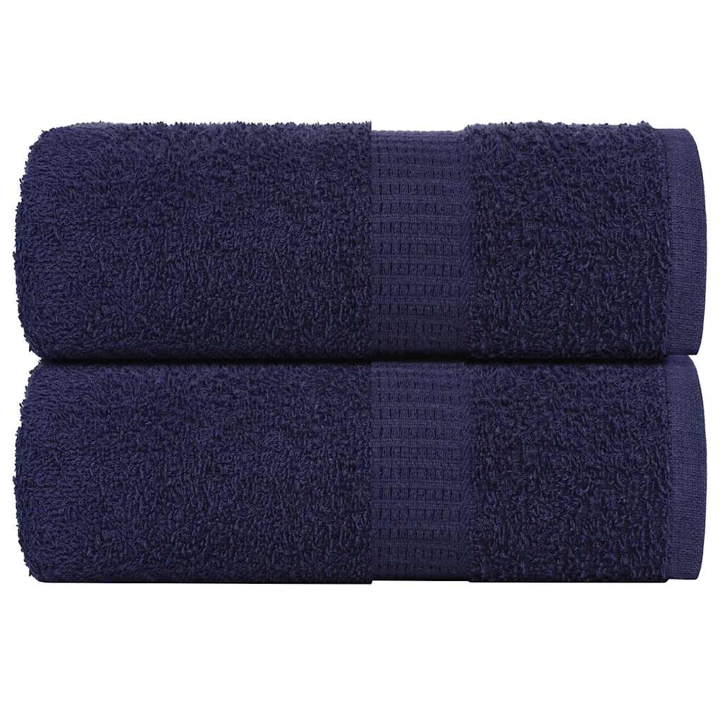 Serviettes d'invité FROGN 2 p. Bleu marine 30x50 cm 360 g/m²