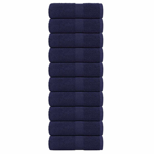 Gästetücher FROGN 10 Stk. Marineblau 30x50 cm 360 g/m²