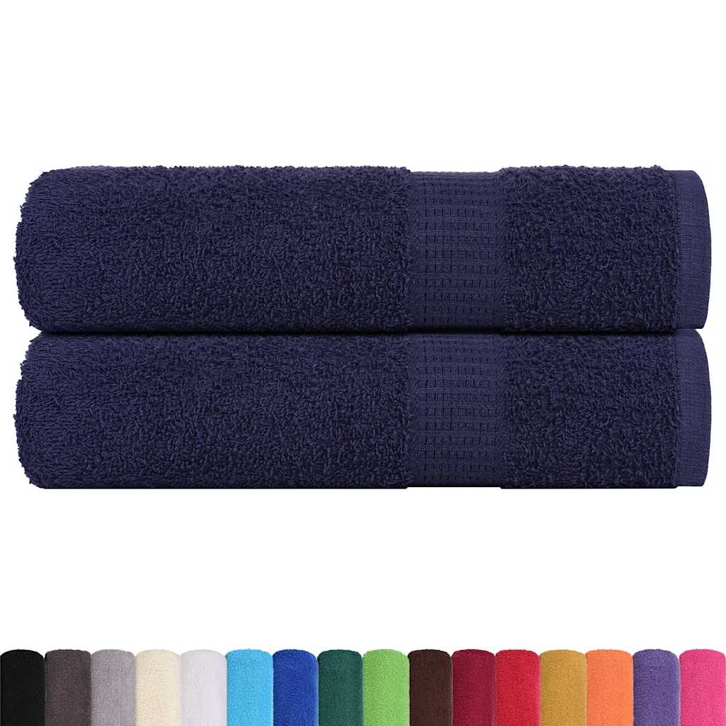 Serviettes de bain FROGN 2 pcs. Bleu marine 100x150 cm 360 g/m²