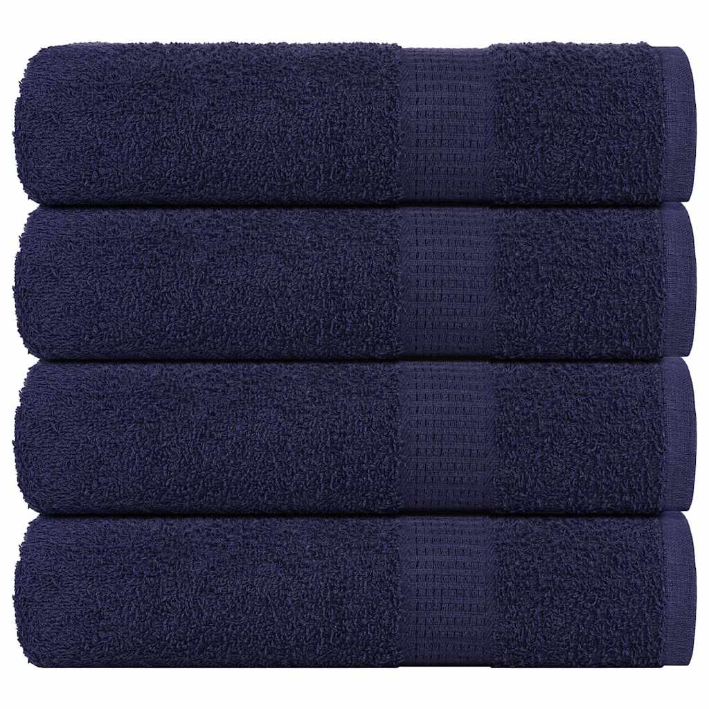 Draps de bain FROGN 4 pièces Bleu marine 100x150 cm 360 g/m²