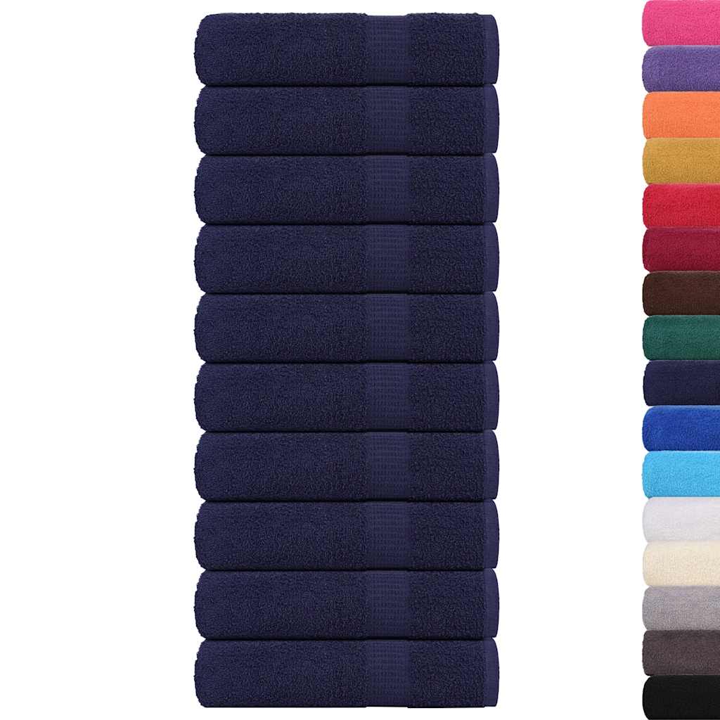 Serviettes de bain FROGN 10 pces Bleu marine 100x150 cm 360 g/m²
