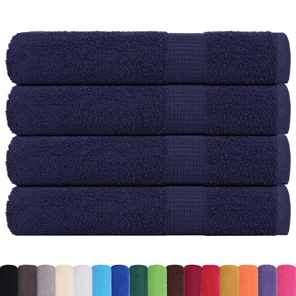 Saunatücher FROGN 4 Stk. Marineblau 80x200 cm 360 g/m²