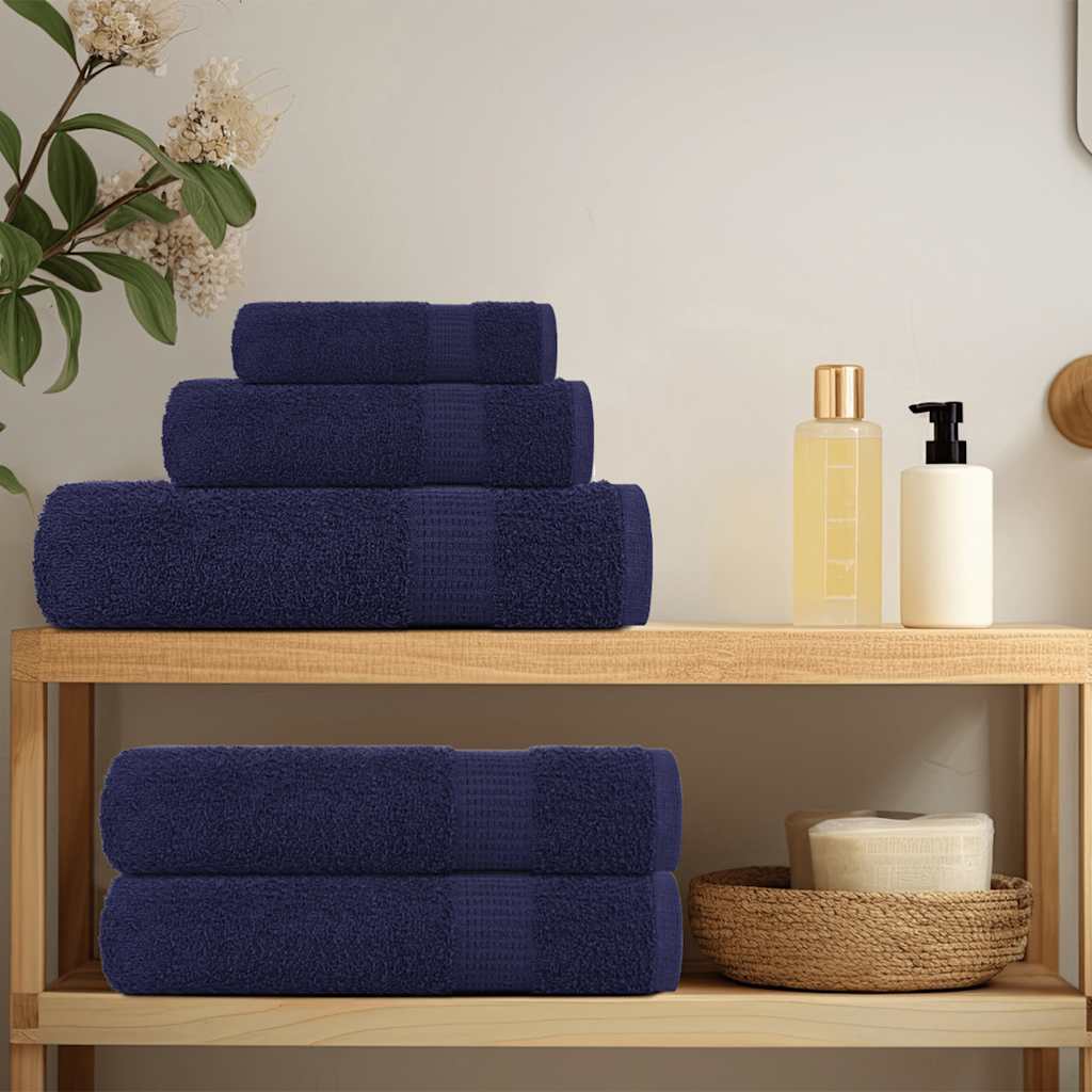 Saunatücher FROGN 10 Stk. Marineblau 80x200 cm 360 g/m²