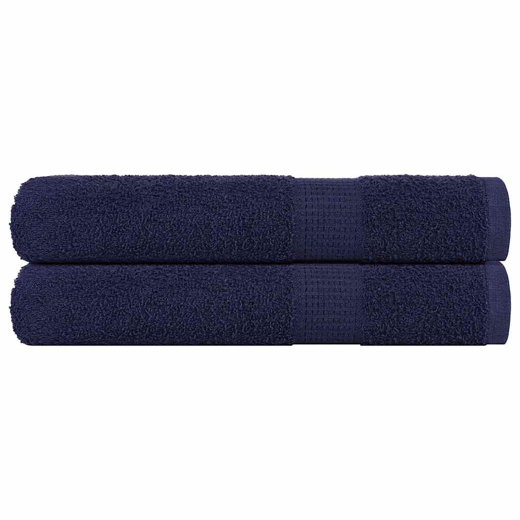 Serviettes FROGN 2 pièces Bleu marine 100x200 cm 360 g/m²