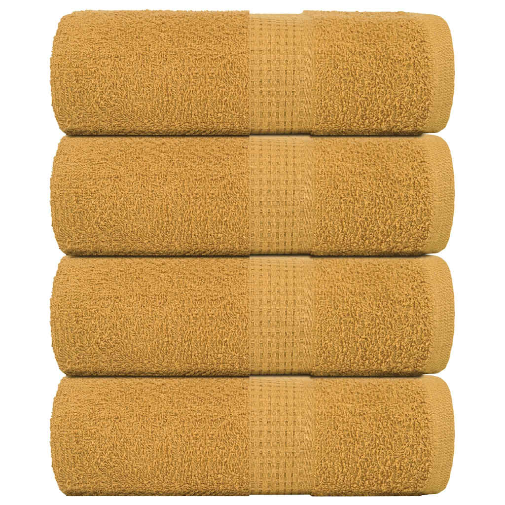 Gants de toilette FROGN 4 p. Or 30x30 cm 360 g/m²