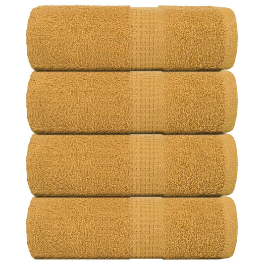 Waschtücher FROGN 4 Stk. Gold 30x30 cm 360 g/m²