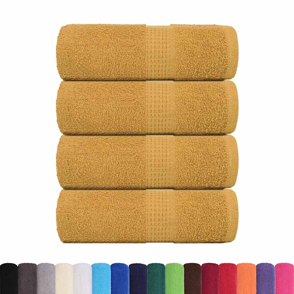 Gants de toilette FROGN 4 p. Or 30x30 cm 360 g/m²