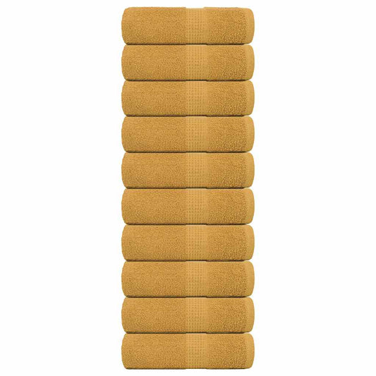 Waschtücher FROGN 10 Stk. Gold 30x30 cm 360 g/m²