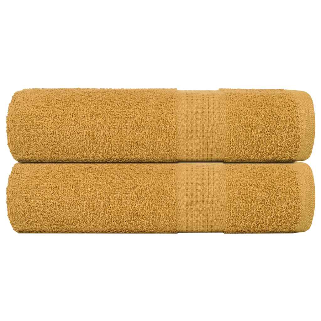 Serviettes FROGN 2 pces Or 50x100 cm 360 g/m²