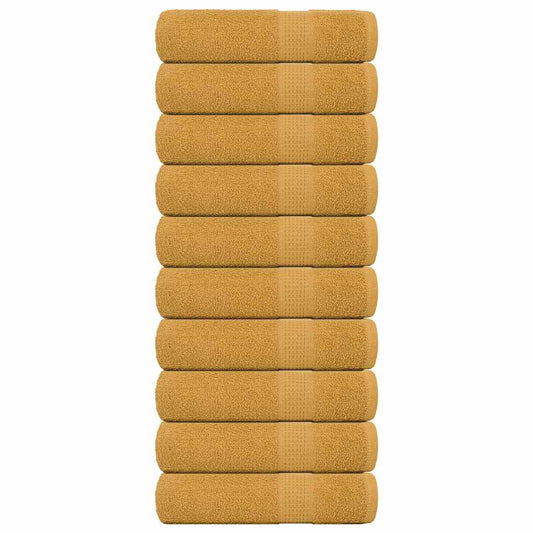 Handtücher FROGN 10 Stk. Gold 50x100 cm 360 g/m²
