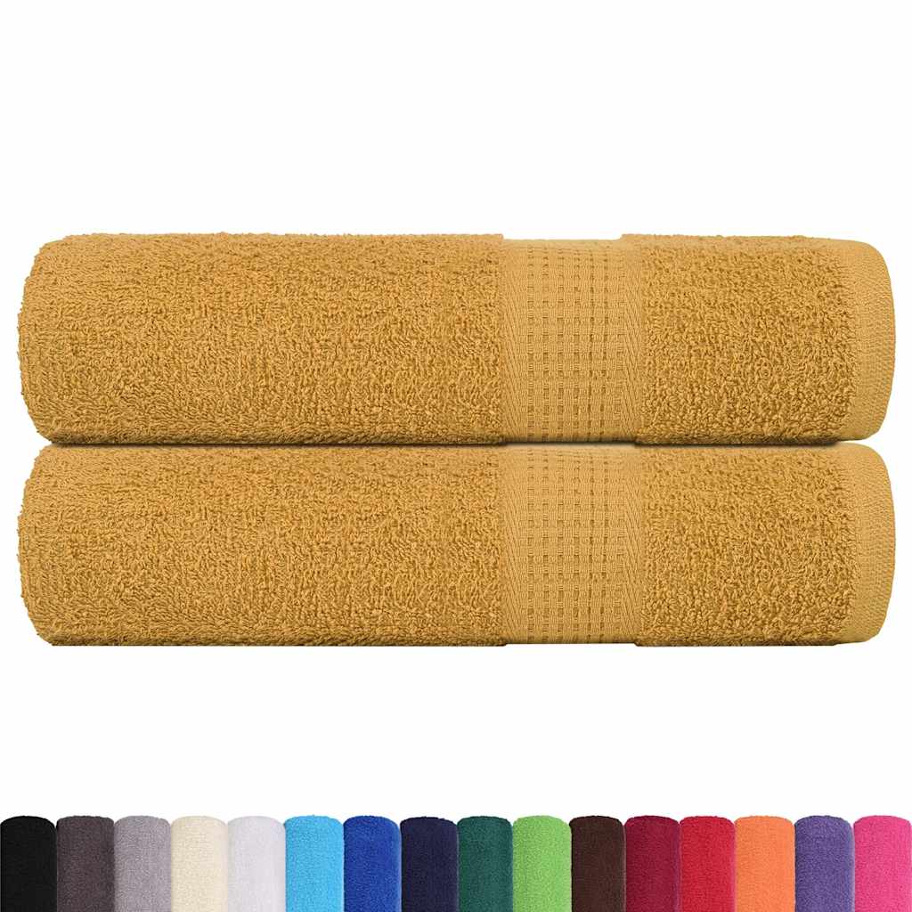 Duschtücher FROGN 2 Stk. Gold 70x140 cm 360 g/m²