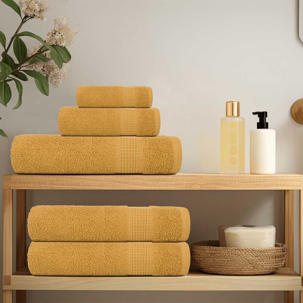 Duschtücher FROGN 2 Stk. Gold 70x140 cm 360 g/m²