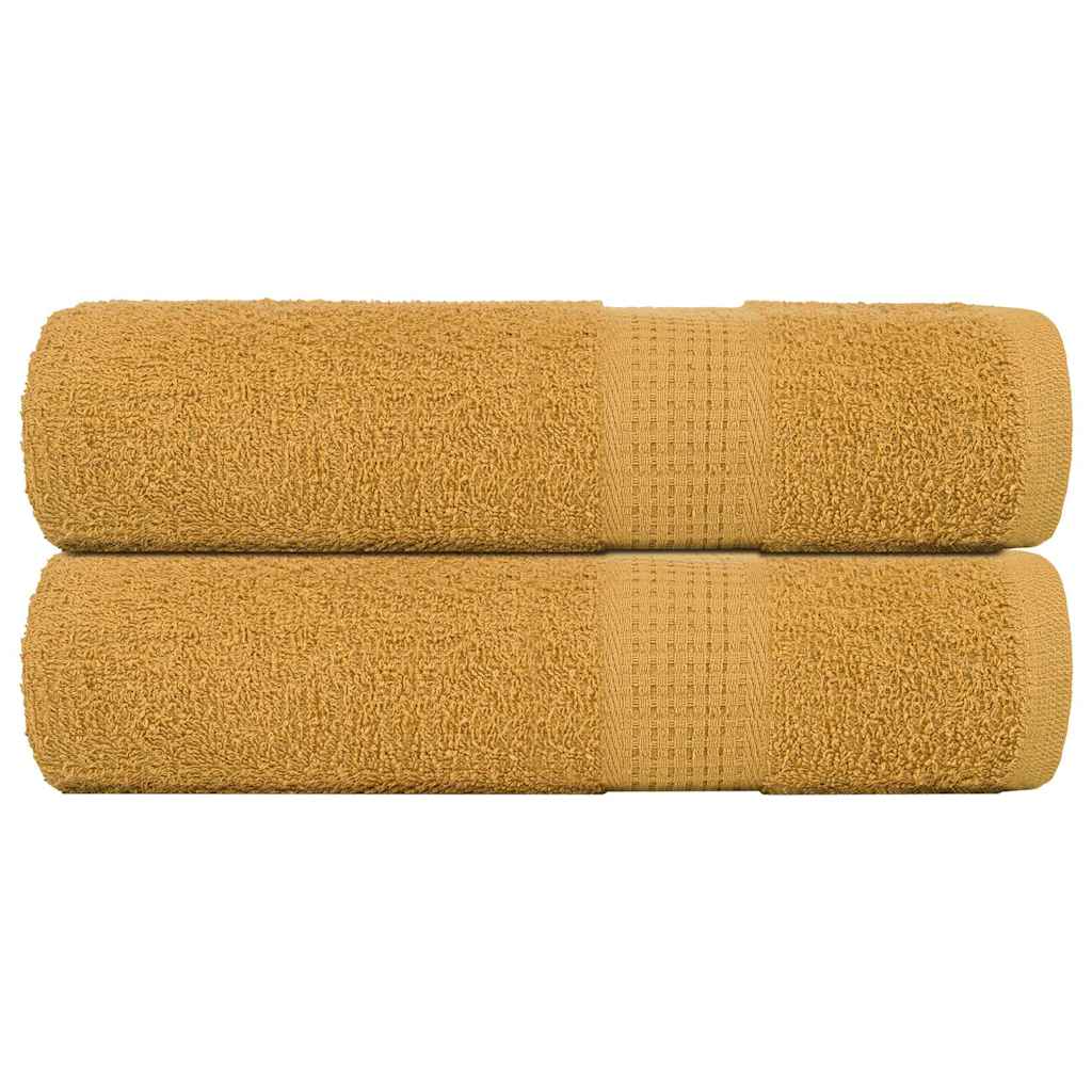 Serviettes de bain FROGN 2 p. Or 100x150 cm 360 g/m²