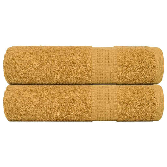 Badetücher FROGN 2 Stk. Gold 100x150 cm 360 g/m²