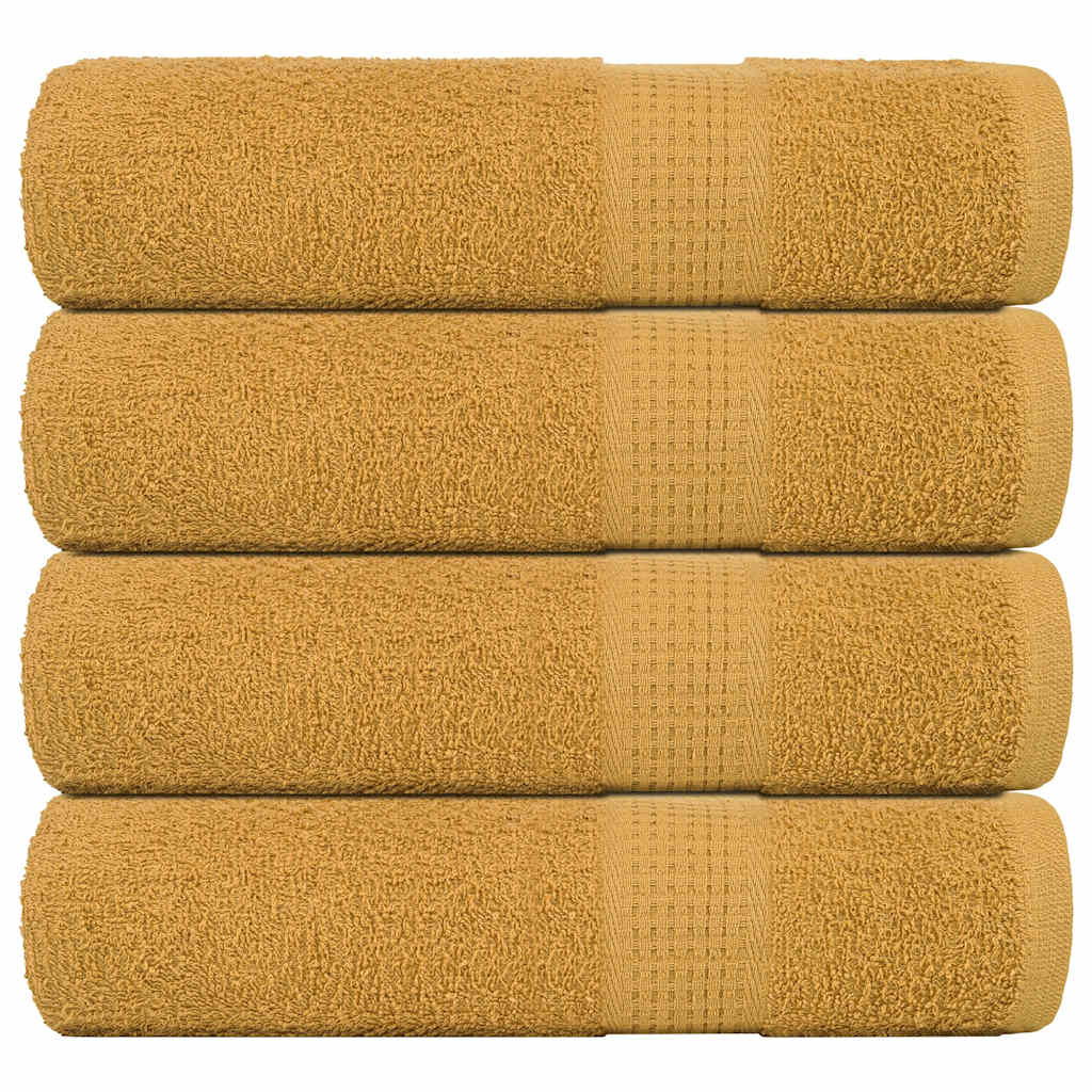 Bath Towels FROGN 4 pcs. Gold 100x150 cm 360 gsm