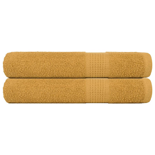 Saunatücher FROGN 2 Stk. Gold 80x200 cm 360 g/m²