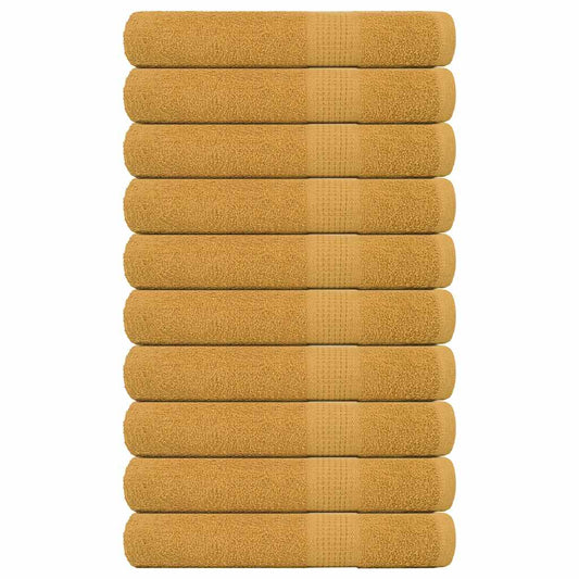 Handtücher FROGN 10 Stk. Gold 100x200 cm 360 g/m²
