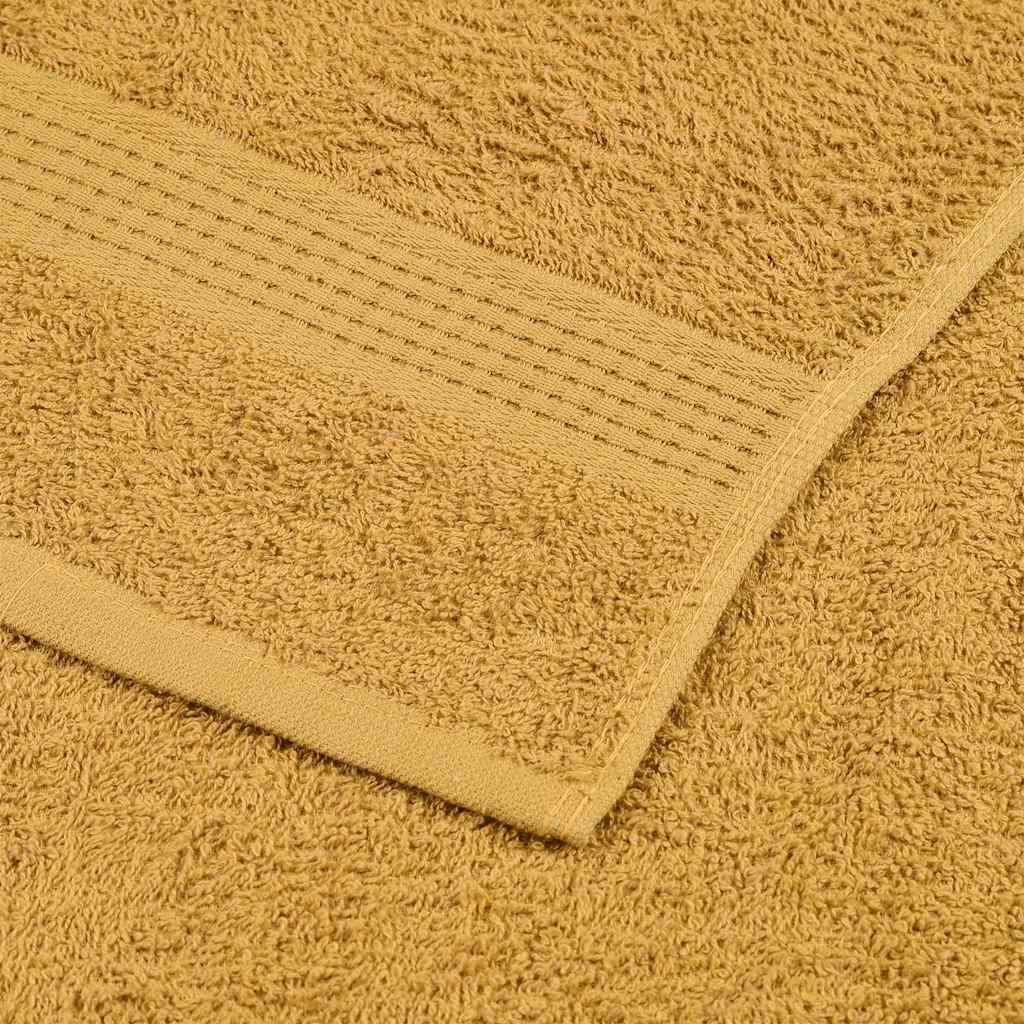 Handtücher FROGN 10 Stk. Gold 100x200 cm 360 g/m²