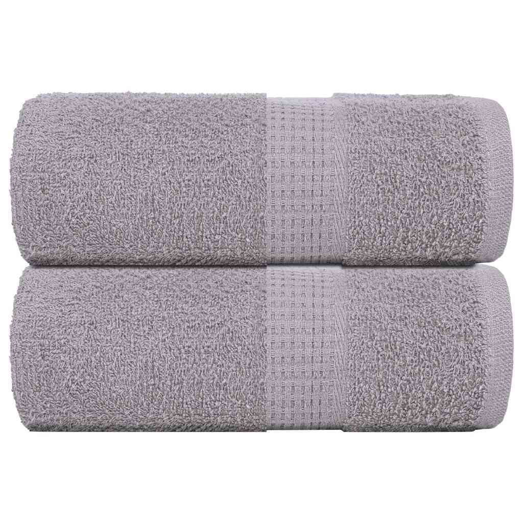 Serviettes invités FROGN 2 pcs. Gris 30x50 cm 360 g/m²
