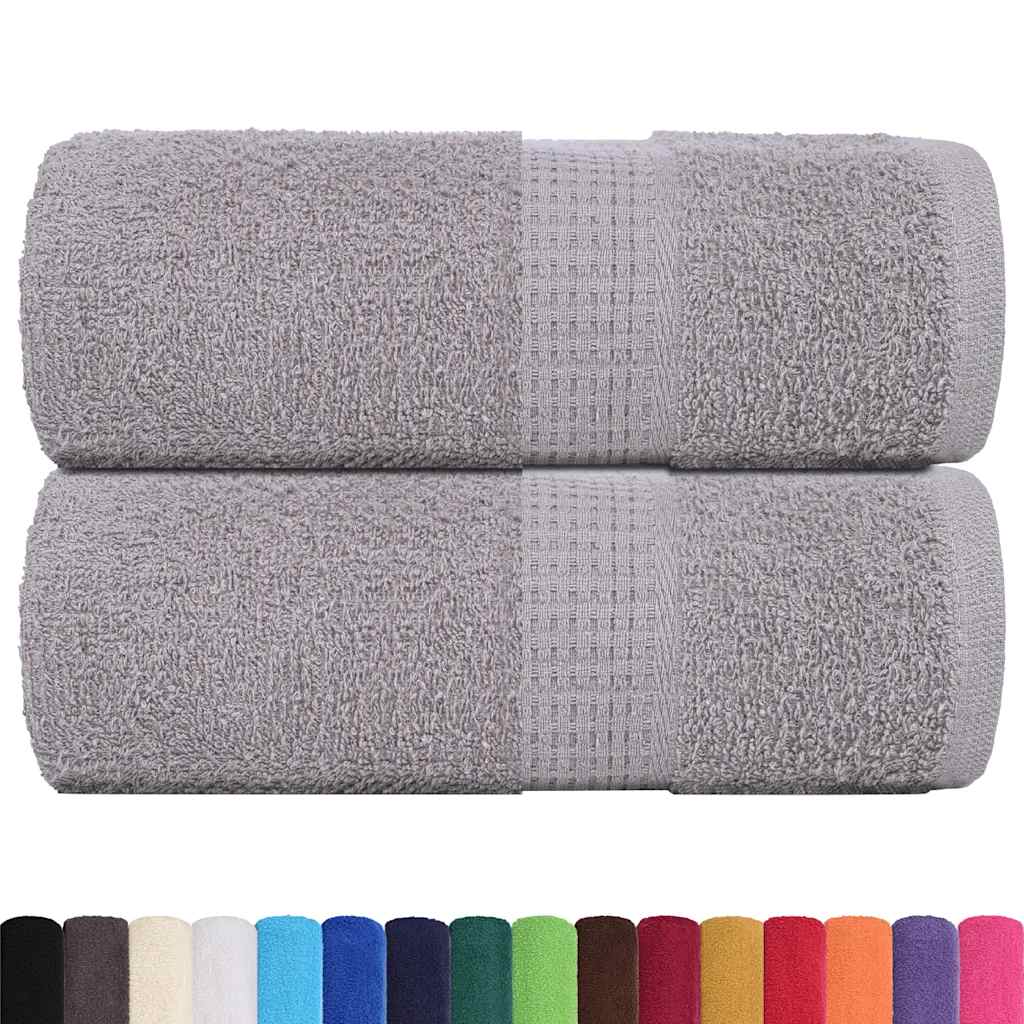 Serviettes invités FROGN 2 pcs. Gris 30x50 cm 360 g/m²