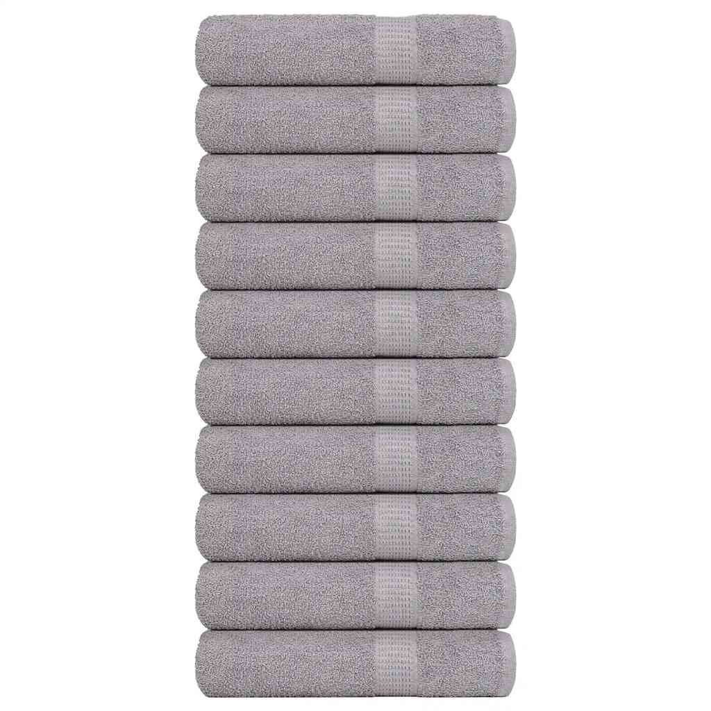 Serviettes FROGN 10 pièces Gris 50x100 cm 360 g/m²