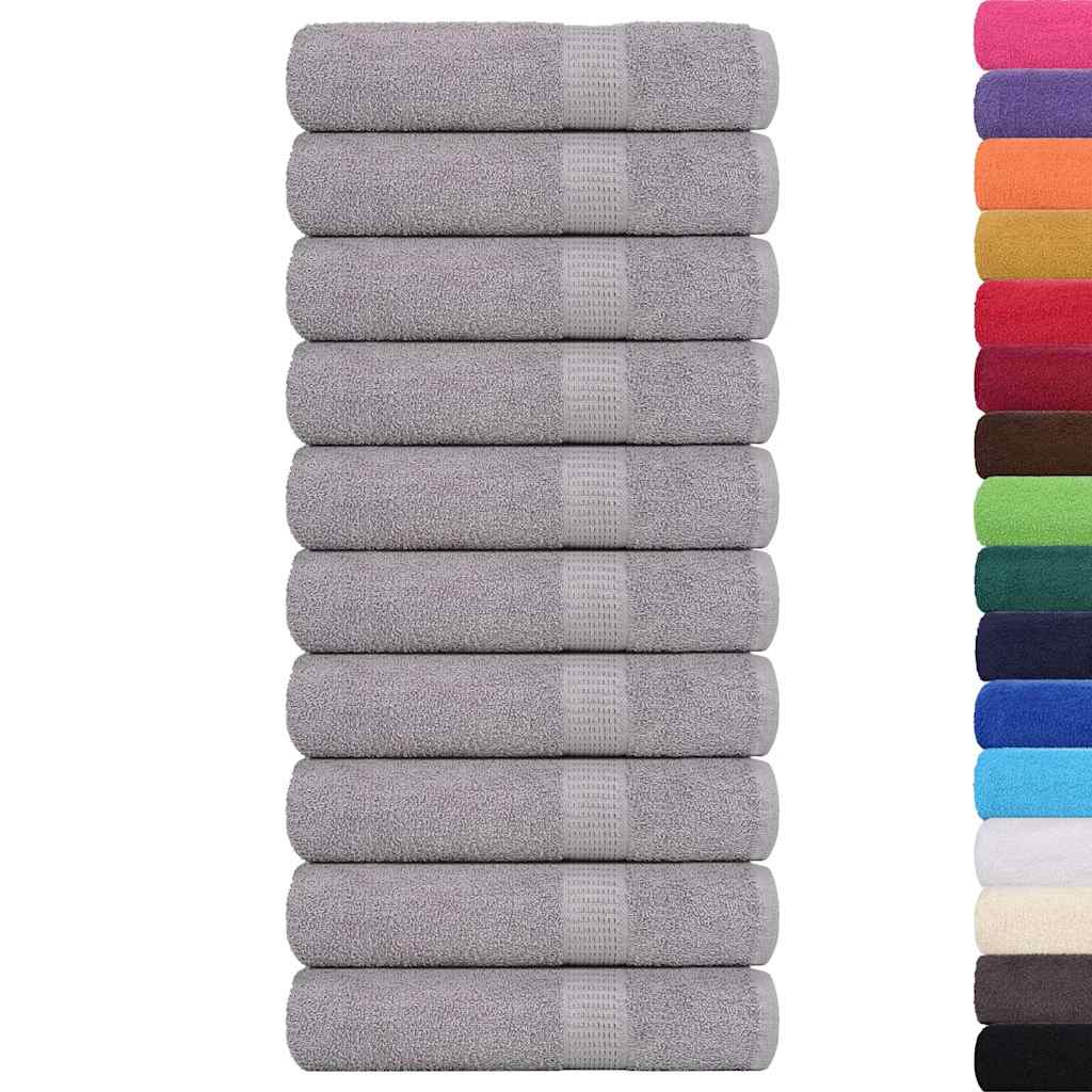 Serviettes FROGN 10 pièces Gris 50x100 cm 360 g/m²