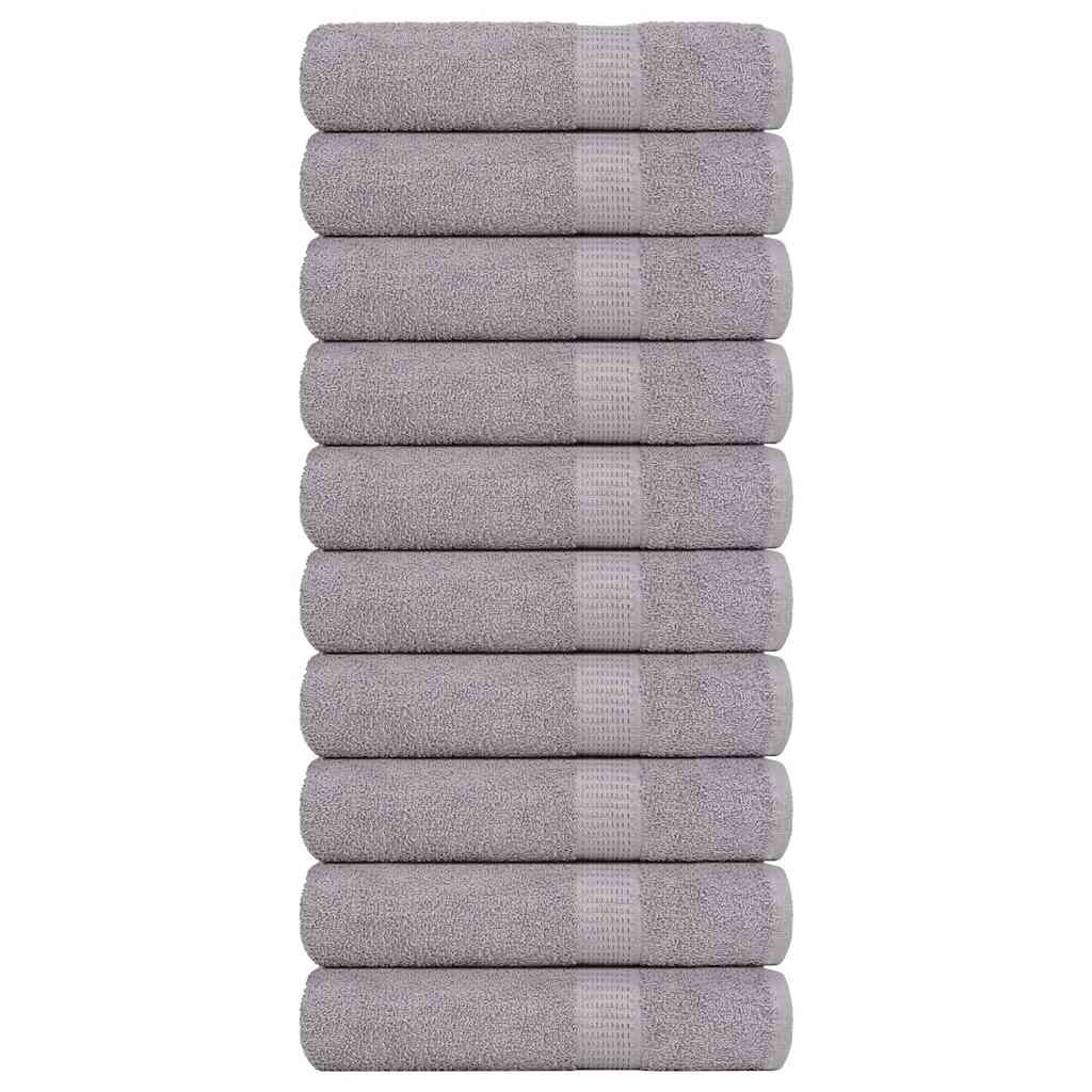 Draps de douche FROGN 10 pièces Gris 70x140 cm 360 g/m²