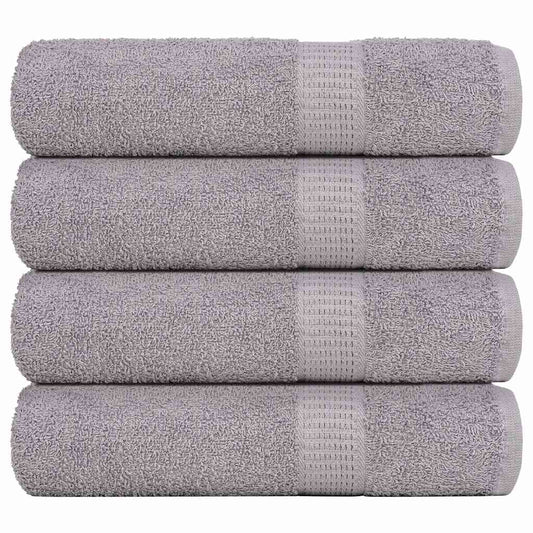 Badetücher FROGN 4 Stk. Grau 100x150 cm 360 g/m²